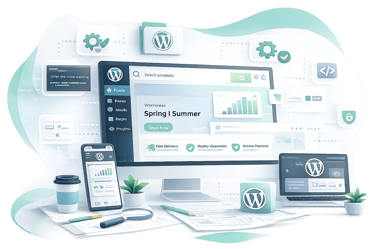 WordPress Розробка будь-якої складності 